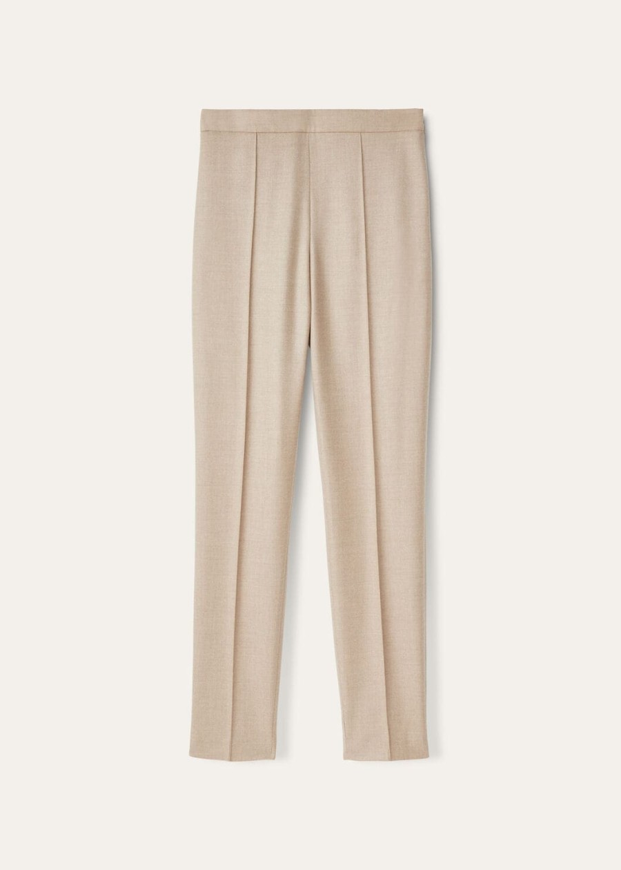 mick cashmere warm taupe broek