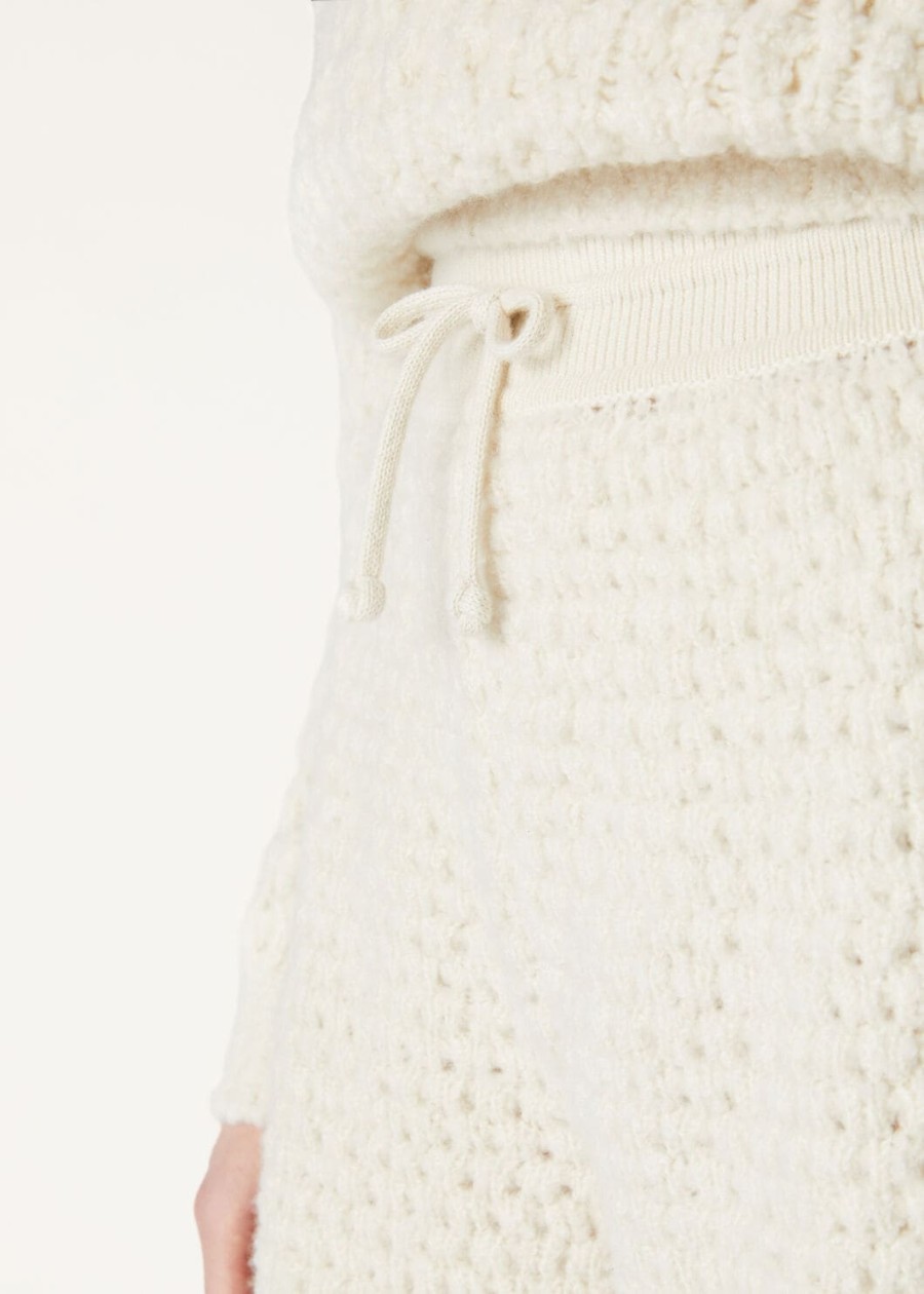 coconerende kasjmier shorts witte sneeuw