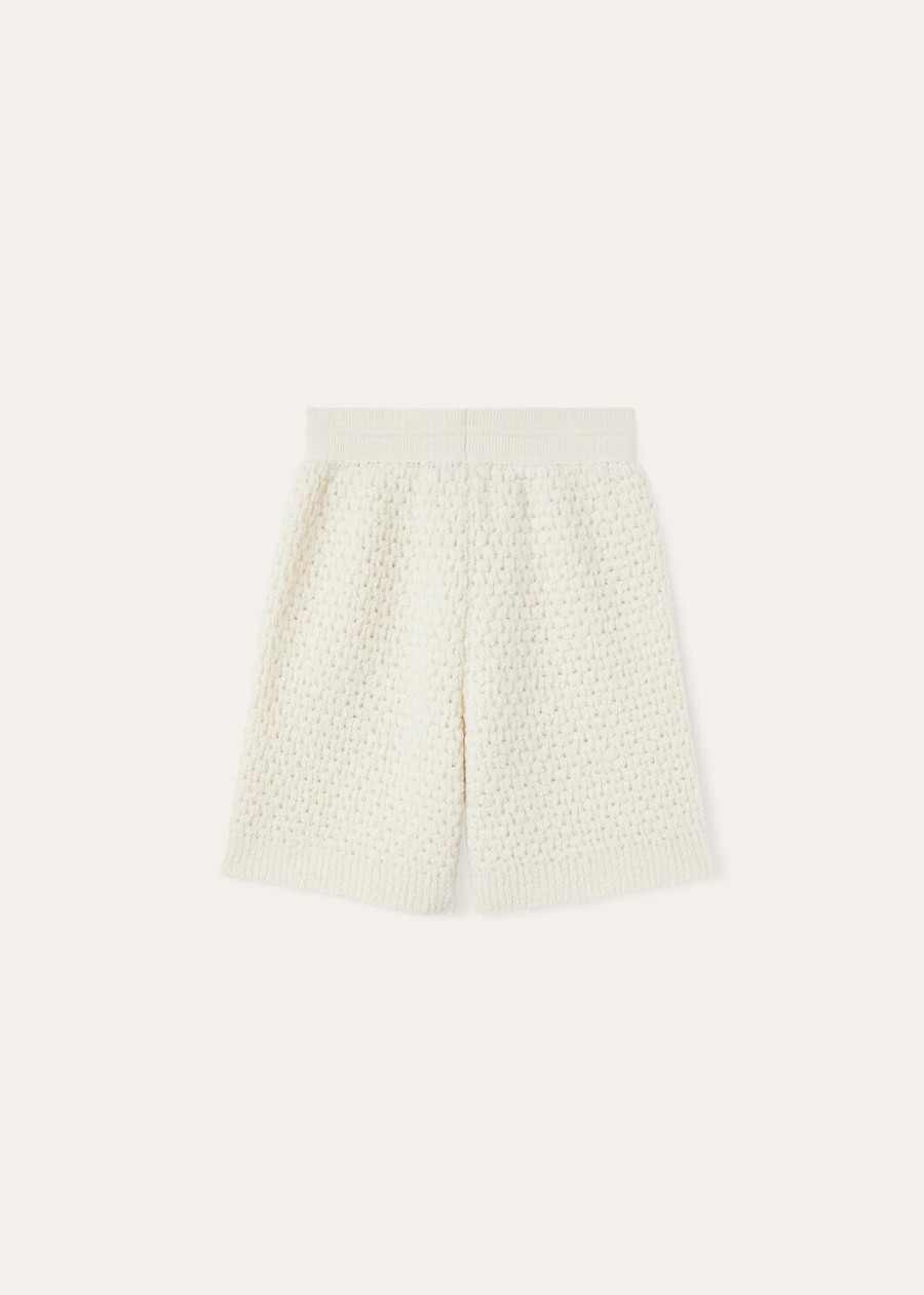 coconerende kasjmier shorts witte sneeuw