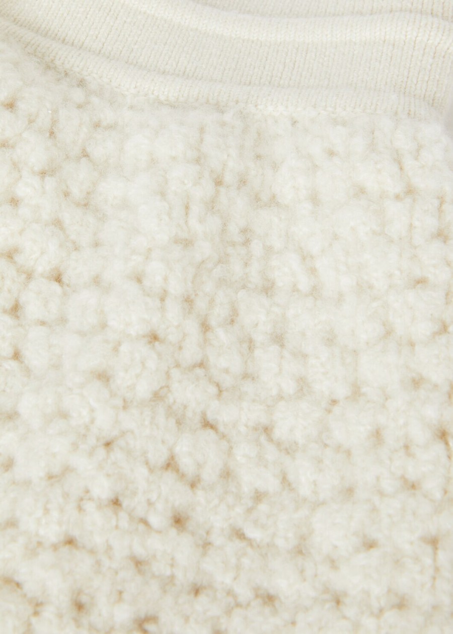 coconerende kasjmier shorts witte sneeuw