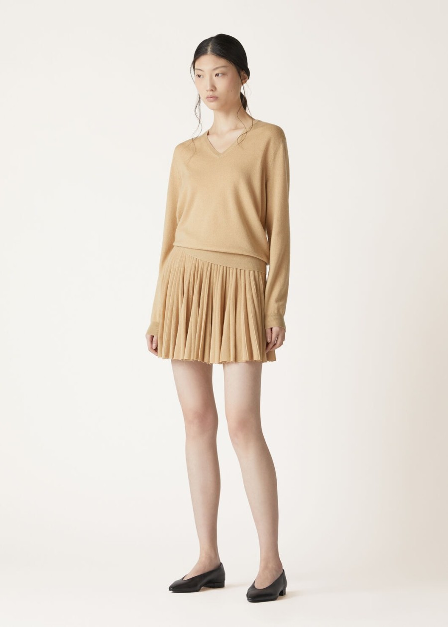 luciole cashmere clear gold shorts