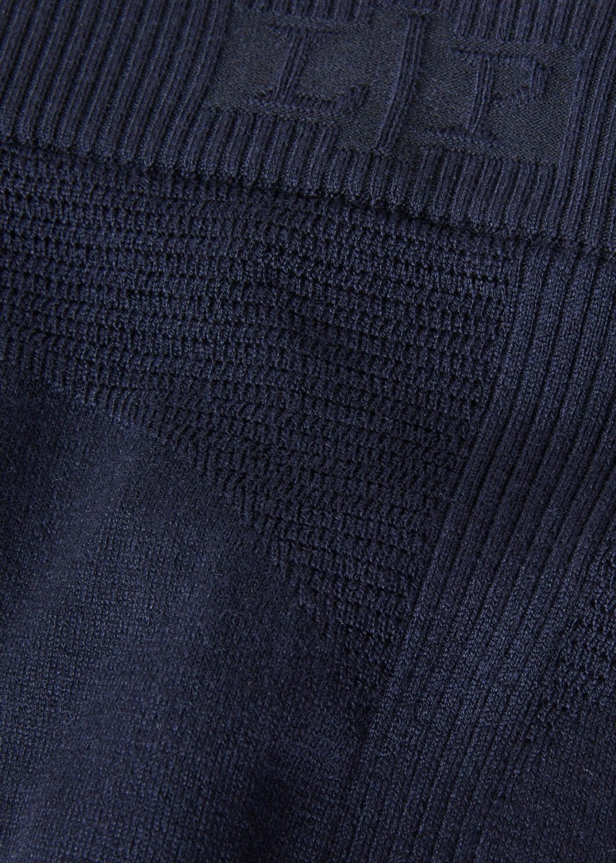 alpe otro broek van scheerwol marineblauw