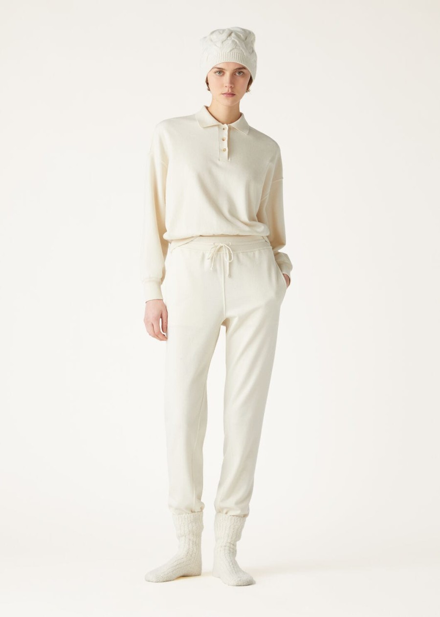 cocooning kasjmier broek vanille ivoor