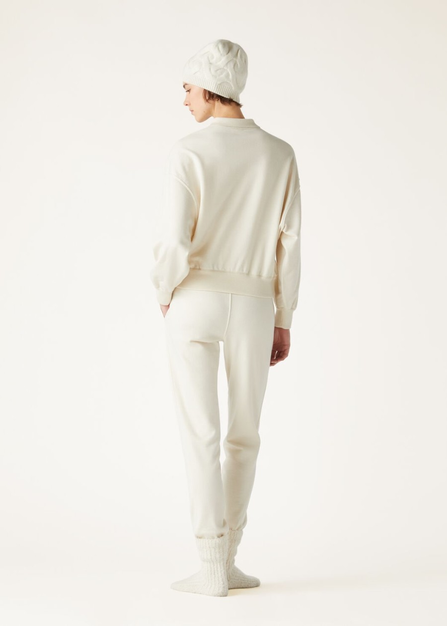cocooning kasjmier broek vanille ivoor