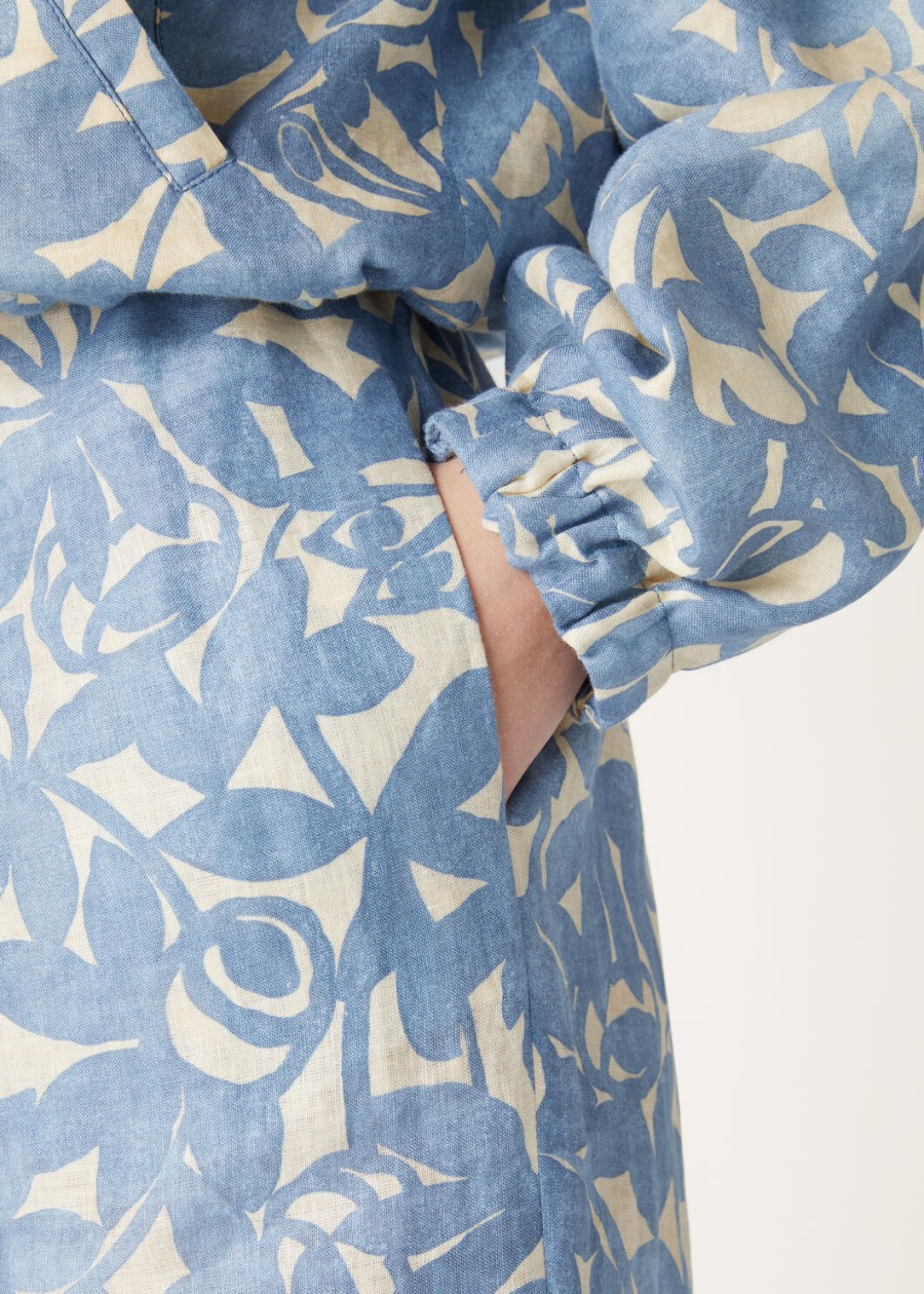 helios broek in beau bluecreamed honey