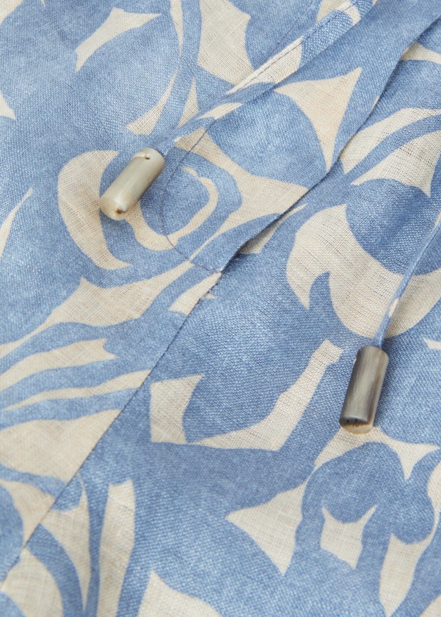 helios broek in beau bluecreamed honey