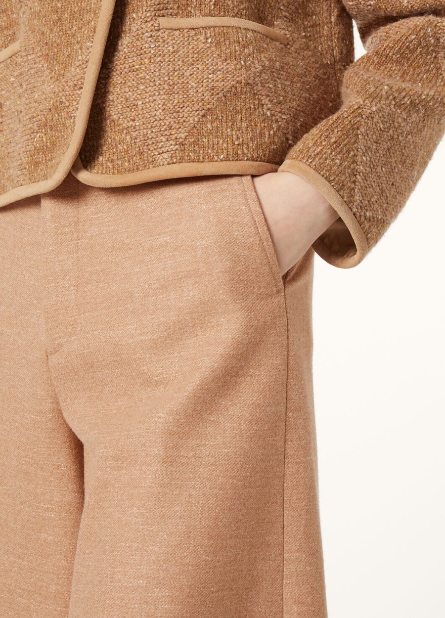 drake bermuda shorts in sunlit sand melange cashmere wool