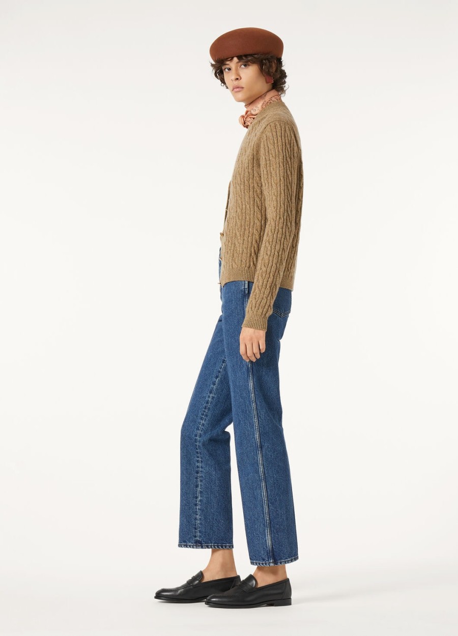 brooke denim denim zijde blauwe wassing broek