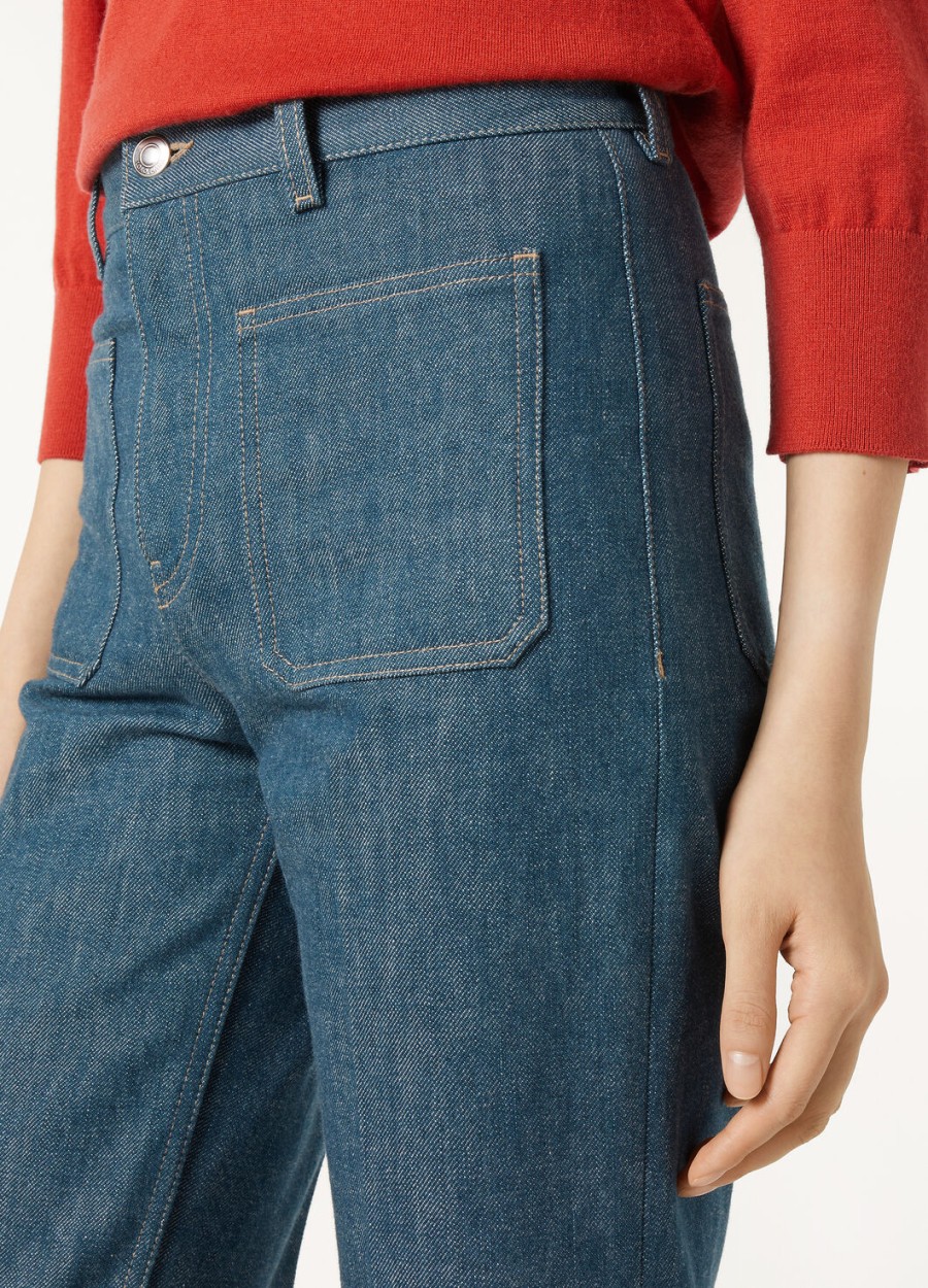 lamark austin denim blauwe spirulina broek