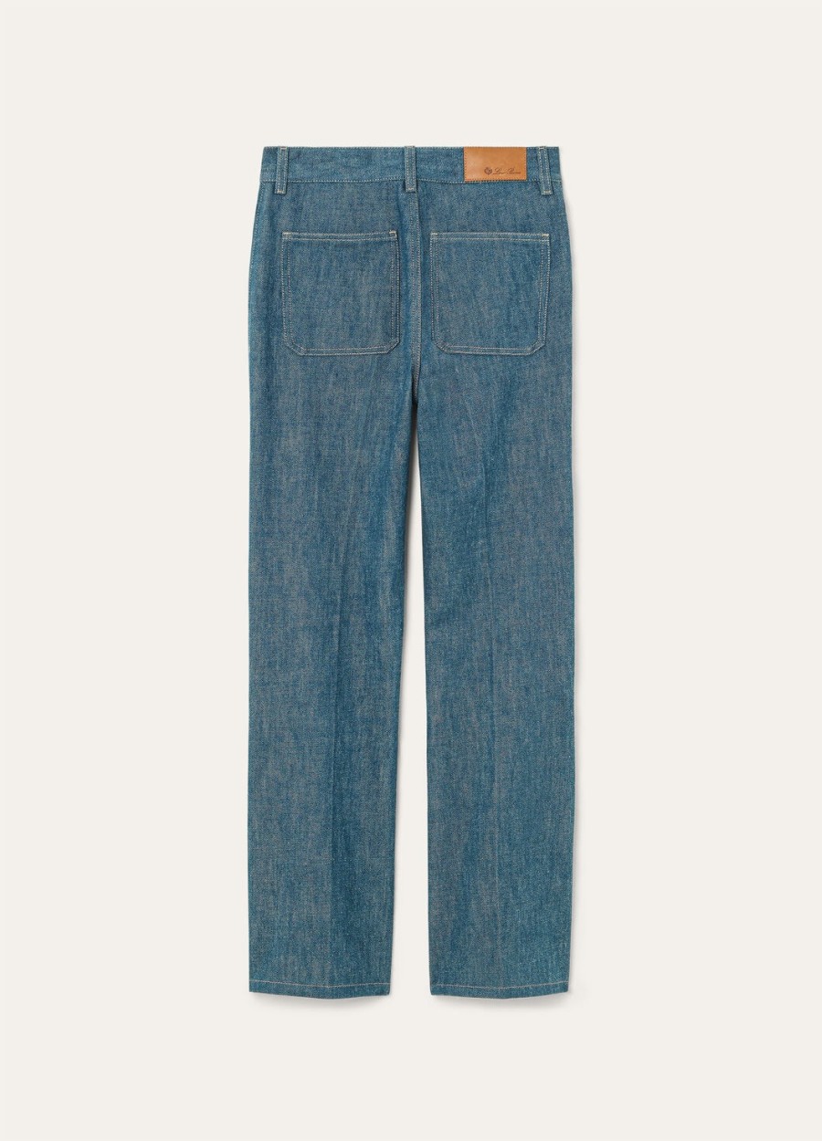 lamark austin denim blauwe spirulina broek