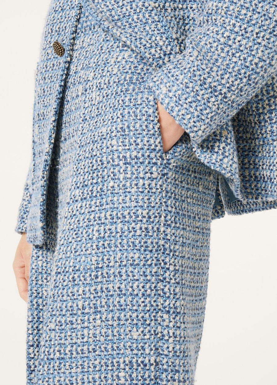 dan pants in silk virgin wool wive blue