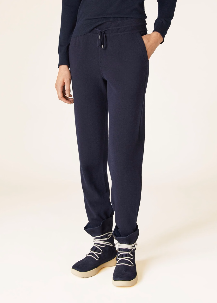 Merano baby kasjmier broek marineblauw