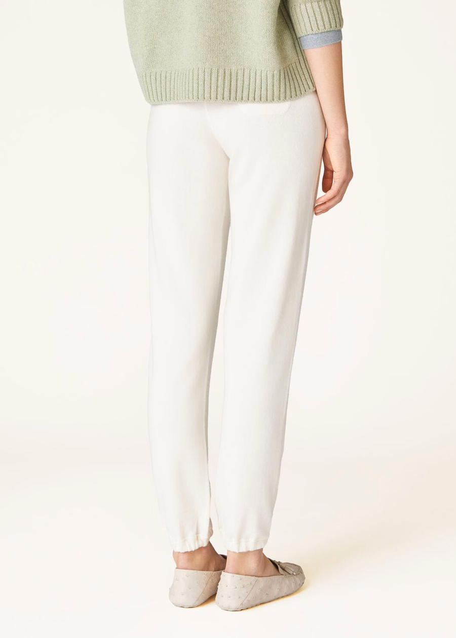 Merano Baby Cashmere Witte Titanium Broek