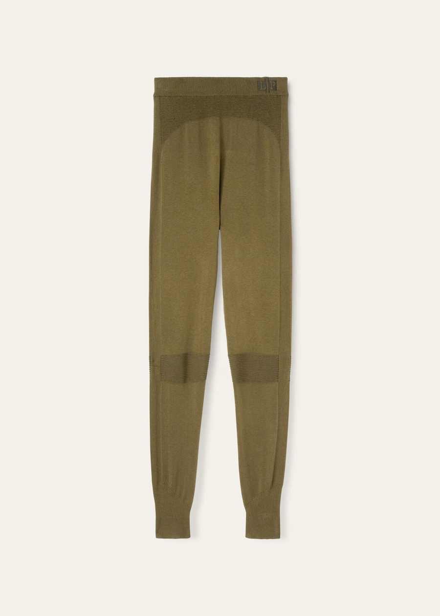 Lagorai zijden legging met boerenkoolprint