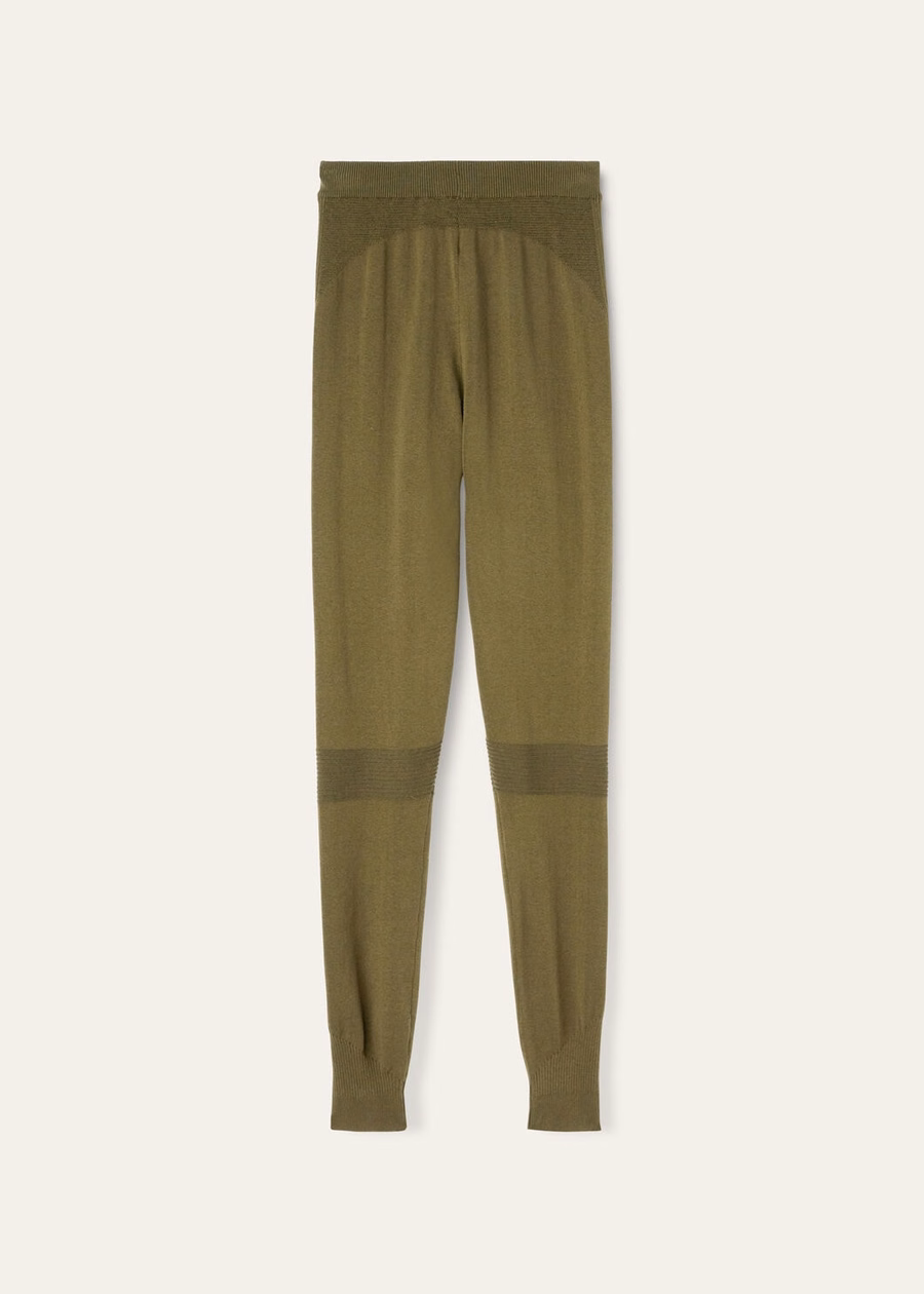 Lagorai zijden legging met boerenkoolprint