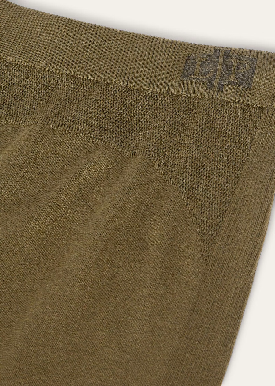 Lagorai zijden legging met boerenkoolprint