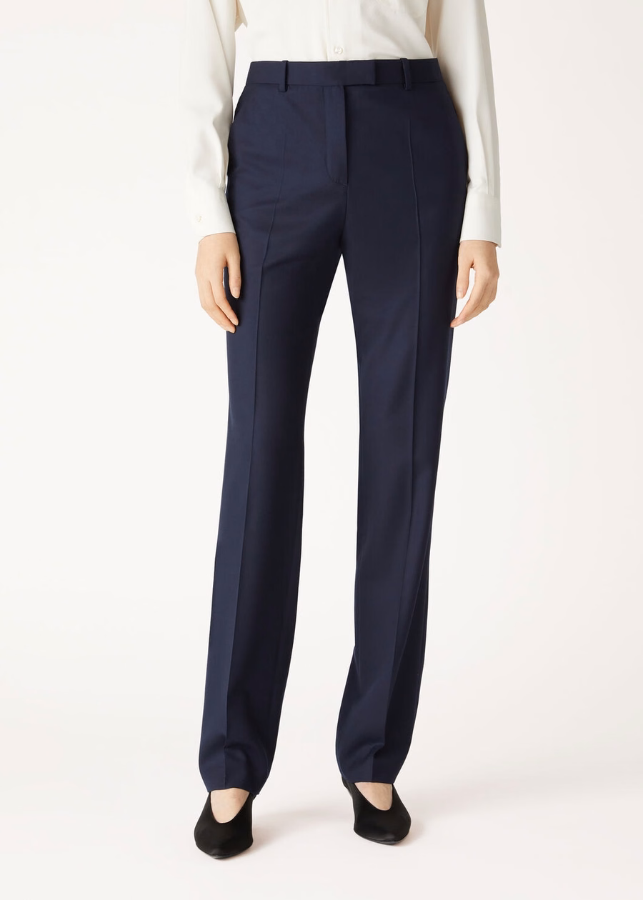 Davey Pants Virgin Wool Eclipse Blue