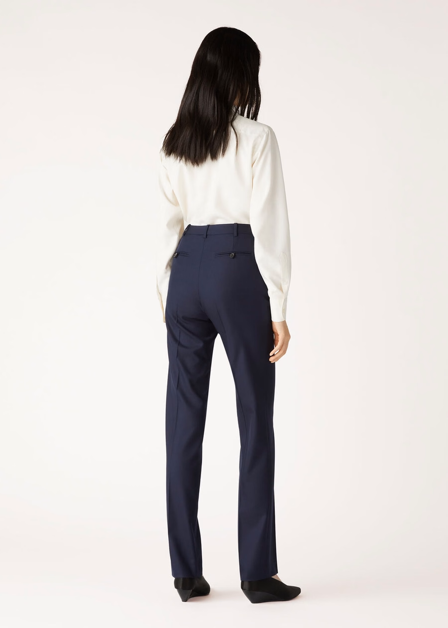 Davey Pants Virgin Wool Eclipse Blue