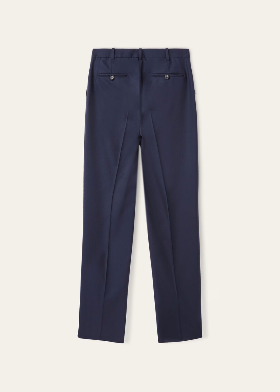 Davey Pants Virgin Wool Eclipse Blue