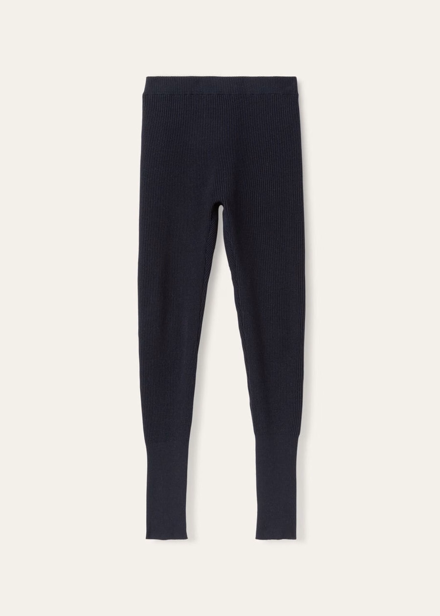 Dreamwool Leggings van zuivere scheerwol, marineblauw