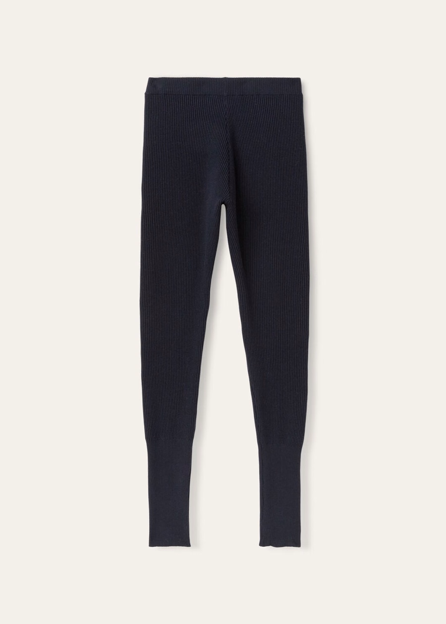 Dreamwool Leggings van zuivere scheerwol, marineblauw