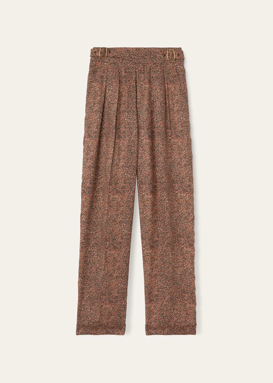 Jon Pants Zijde Lightcam/Ebbenhout/Oudroze