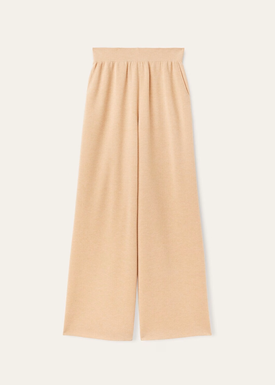 Coconing Silk Cashmere Papaya Whip Pants