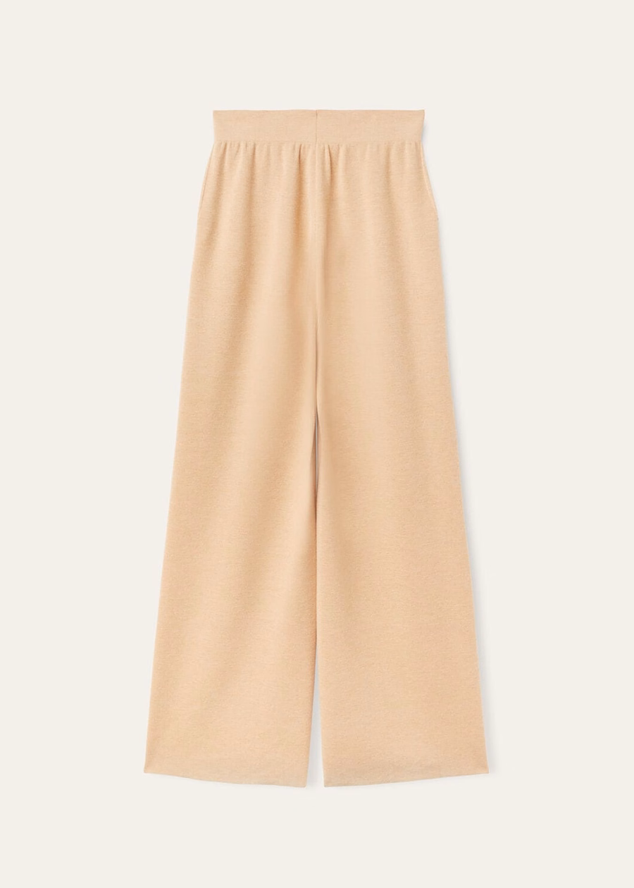 Coconing Silk Cashmere Papaya Whip Pants