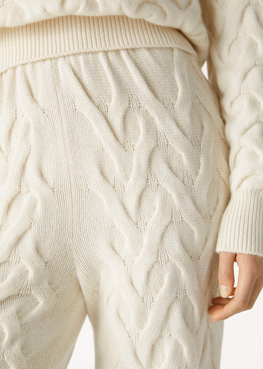 Baby Cashmere Broekje met Cocon-effect, Witte Sneeuw