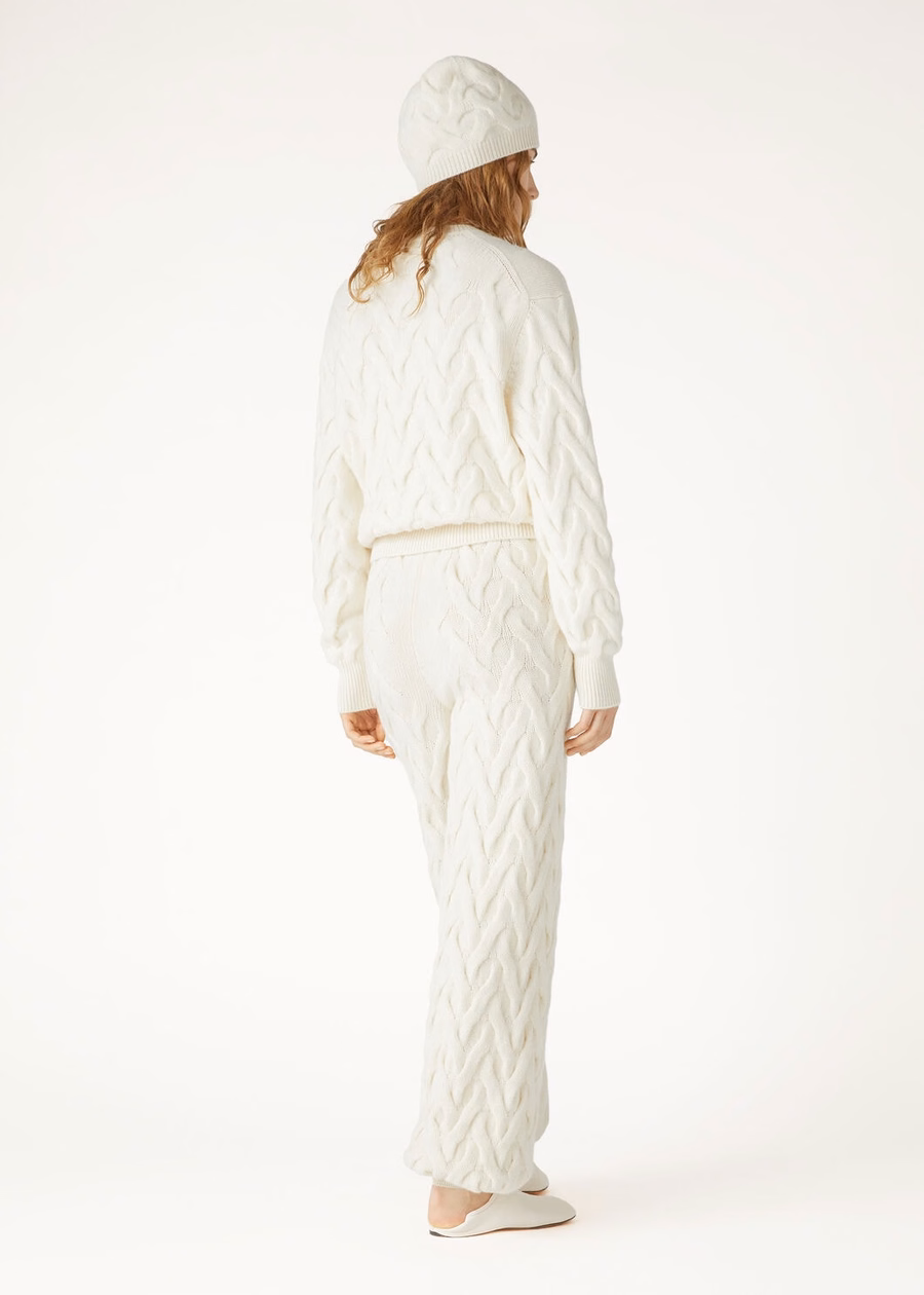 Baby Cashmere Broekje met Cocon-effect, Witte Sneeuw