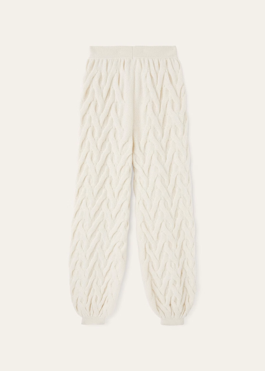 Baby Cashmere Broekje met Cocon-effect, Witte Sneeuw
