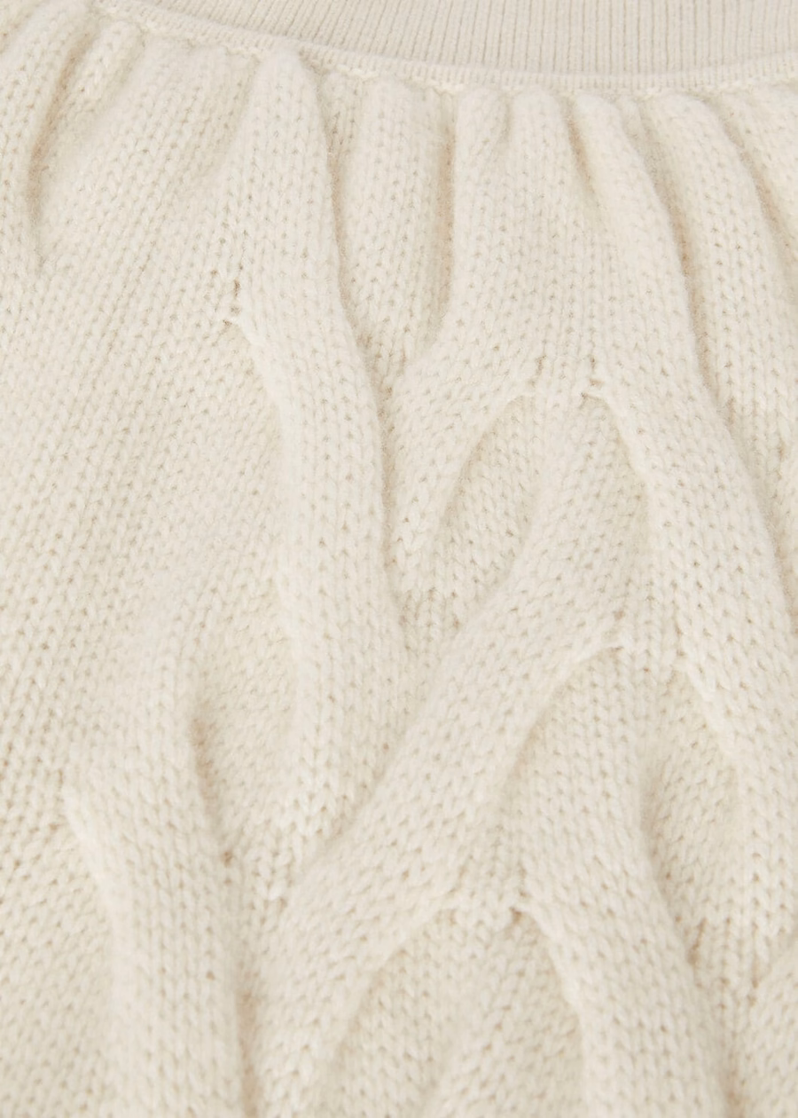 Baby Cashmere Broekje met Cocon-effect, Witte Sneeuw