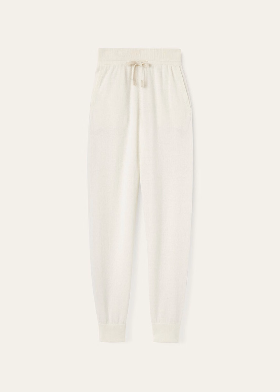 Duo Natuurlijke Kasjmier Broek Koffer/Nougat