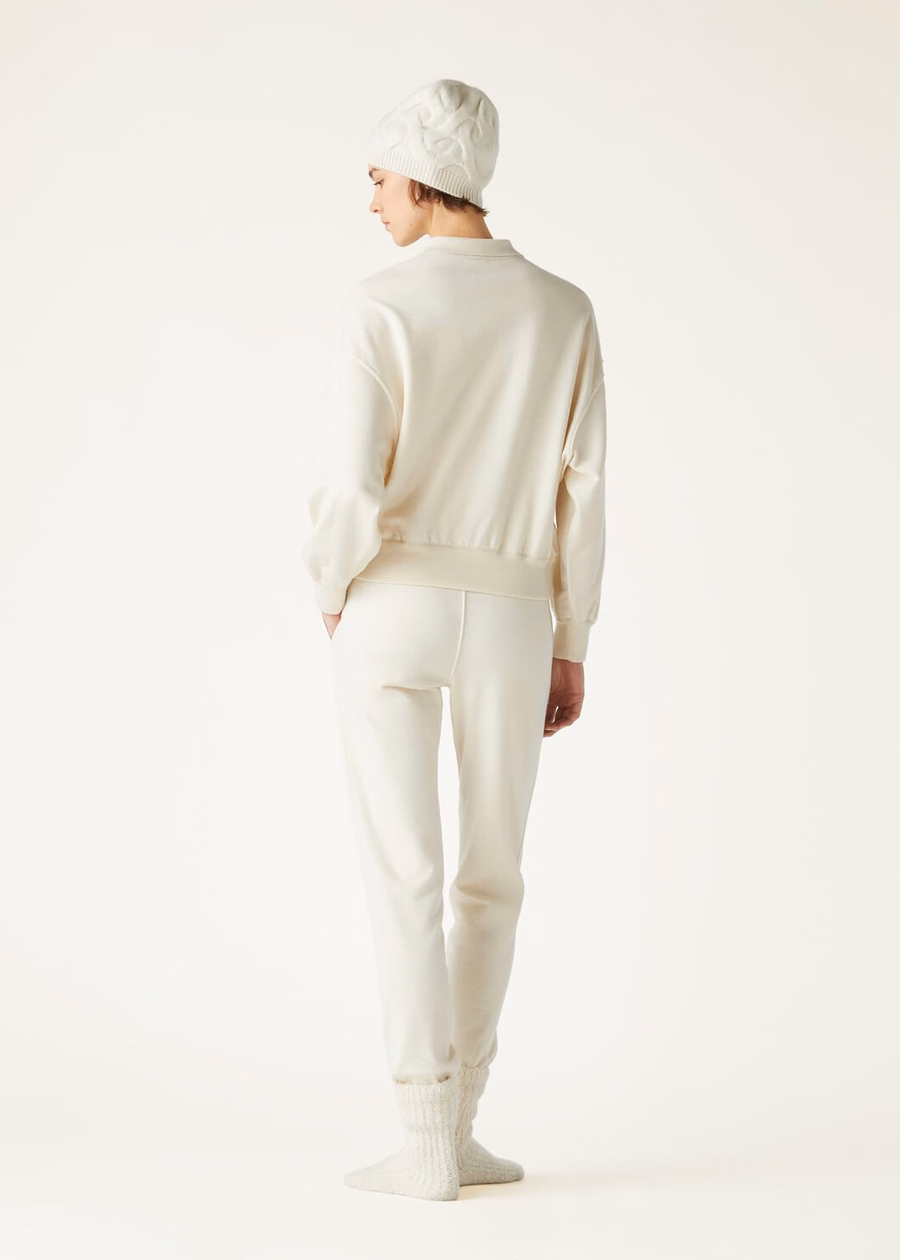 Cocooning Kasjmier Broek Vanille Ivoor