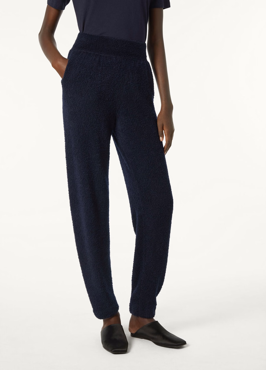 Pella zijden kasjmier klassieke blauwe broek