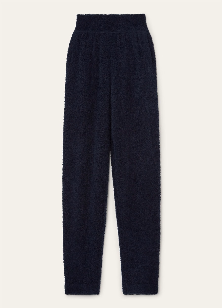 Pella zijden kasjmier klassieke blauwe broek