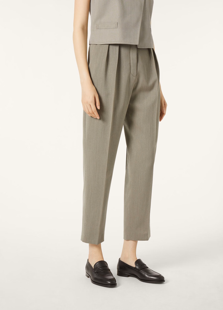 Hudson Pants Virgin Wool Layered Tort Melange