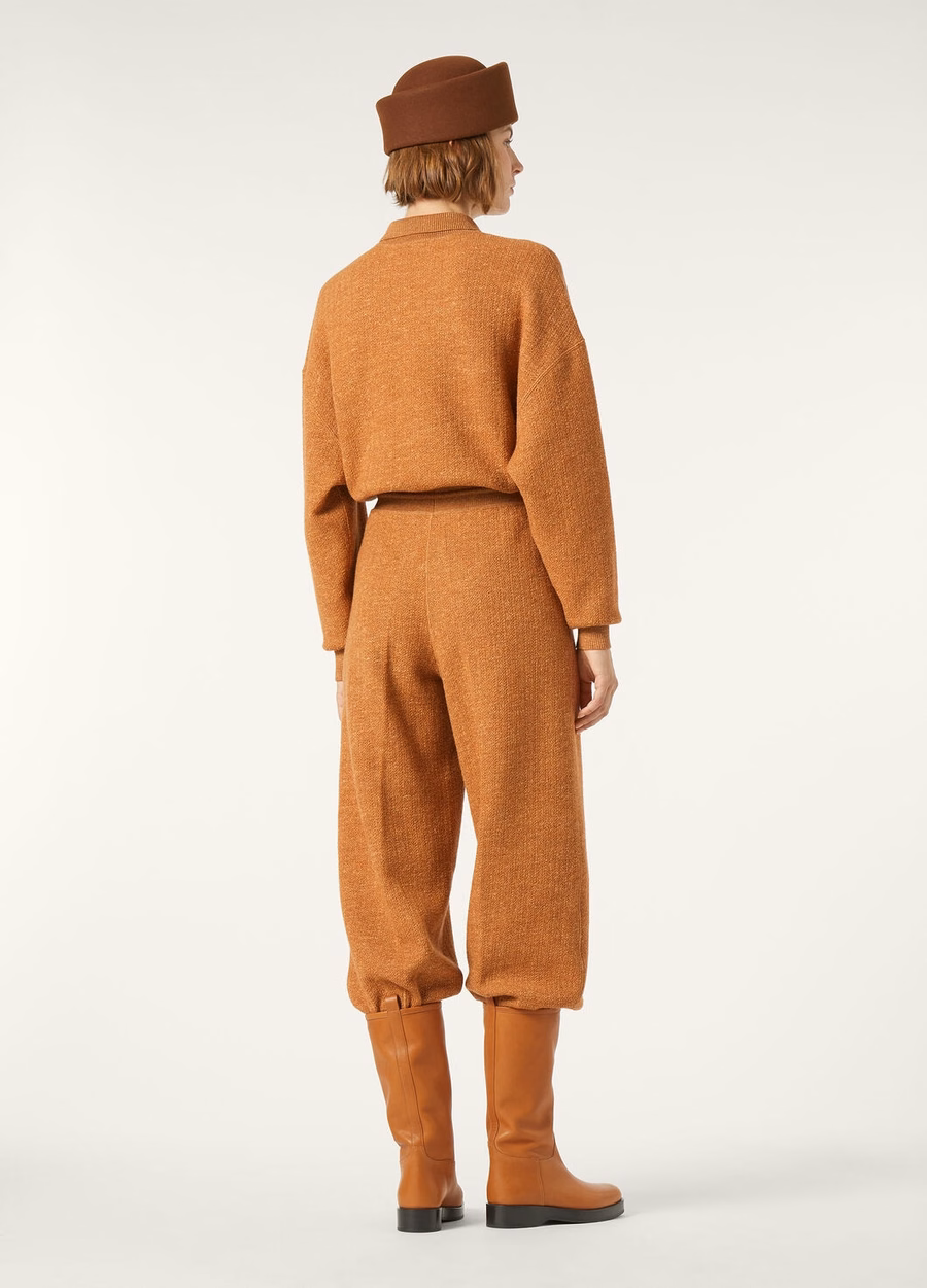 Cellina zijden broek, dadelcake van scheerwol