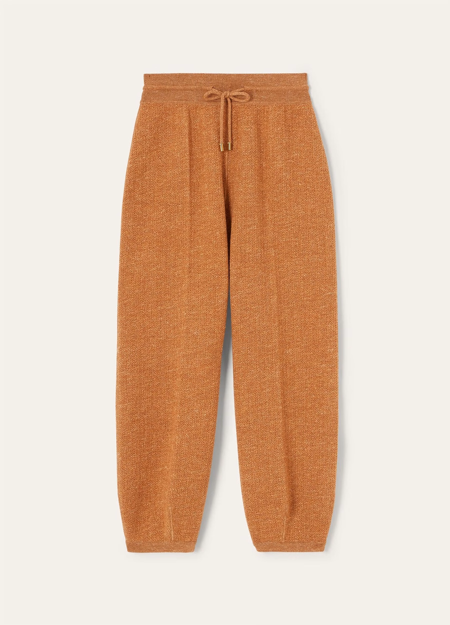 Cellina zijden broek, dadelcake van scheerwol
